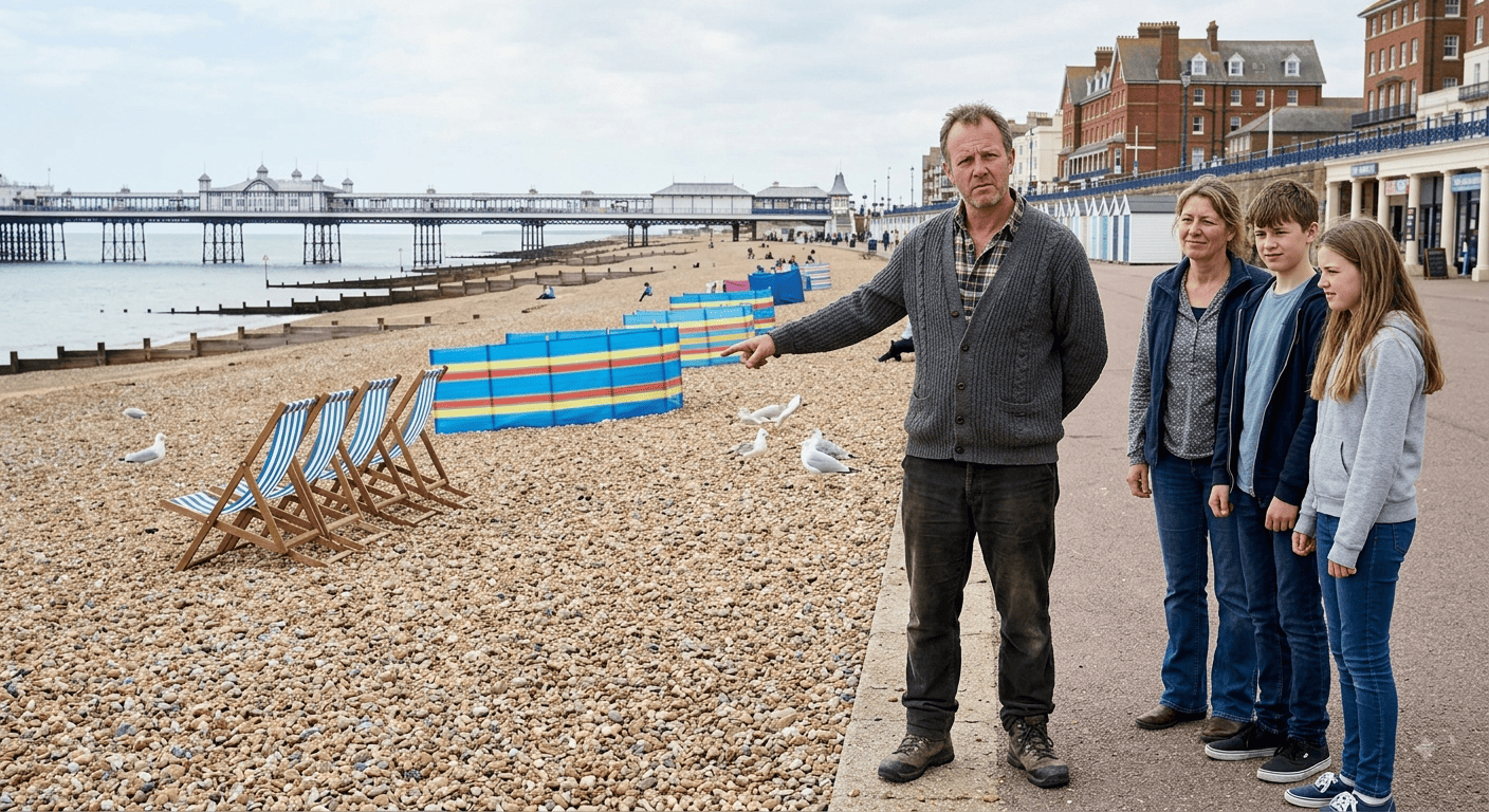 Hastings Man Refuses To Admit Eastbourne Beach Is Cleaner