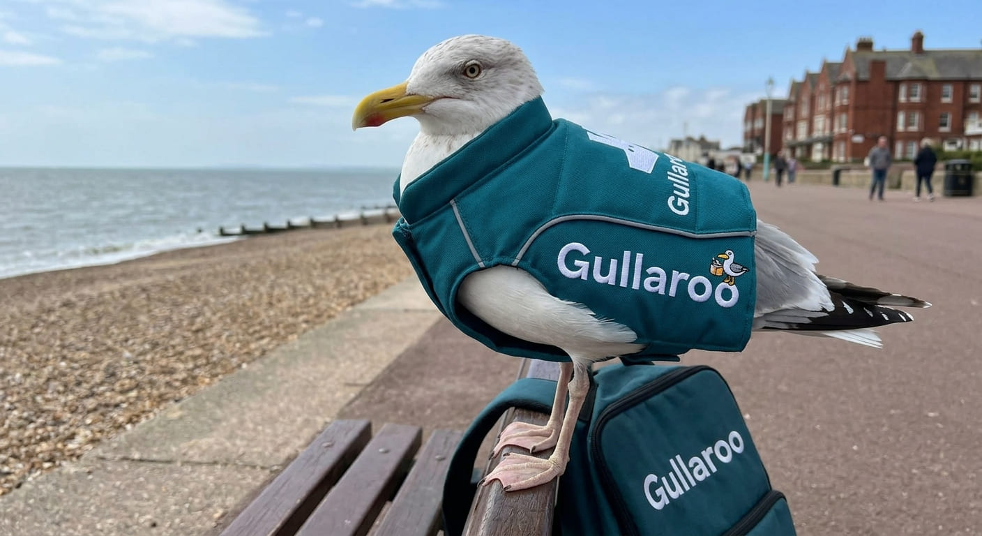 Eastbourne Seagulls Begin Wearing Fake Deliveroo Jackets To Get Closer To People's Food