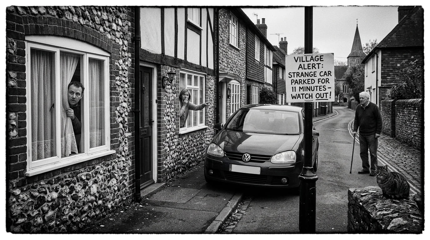 Entire Sussex Village Put On Alert After Someone Parks Outside Their House For Eleven Minutes