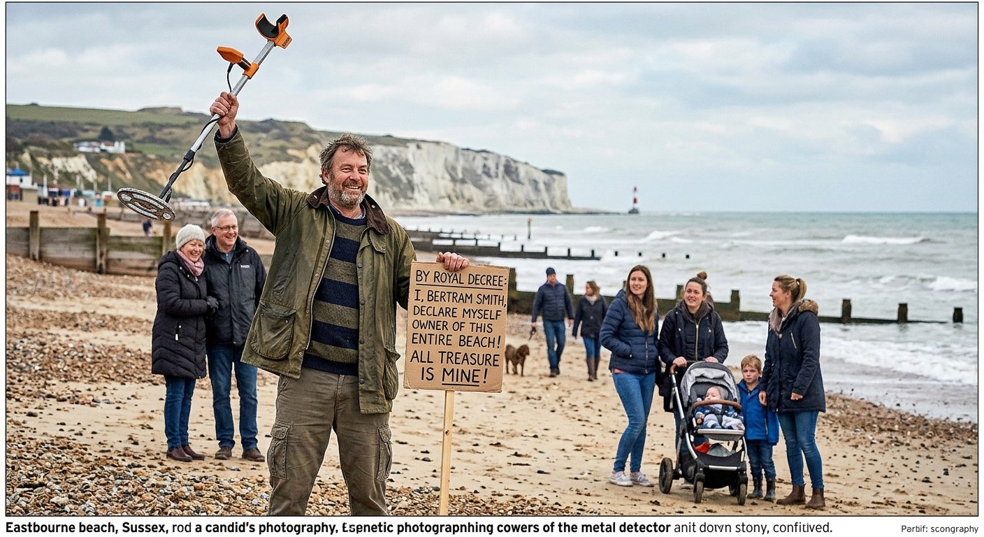 Eastbourne Man Buys Metal Detector And Immediately Declares Himself Owner Of Entire Beach